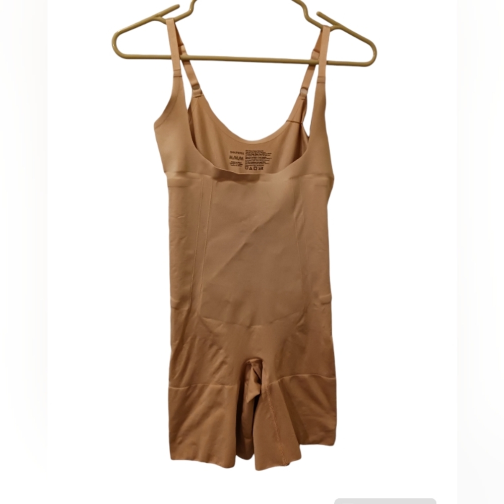 ShapeRx Fitness Body Shaper Womens Firm control Beige Nylon Spandex Women's Med